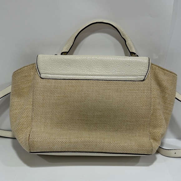 Kate Spade New York Wesley Place Small Laurel Satchel – Straw Leather Crossbody - Picture 6 of 14